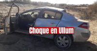  Siniestro vial en Ullum: conductora pierde el control de su vehículo, colisiona y es hospitalizada