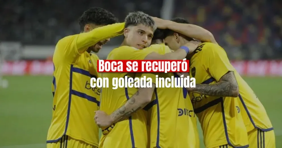 Boca se recuperó ante Central Córdoba con una goleada