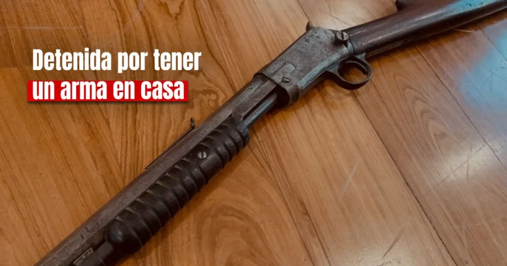 Policías allanaron una casa y detuvieron a una mujer por tenencia ilegítima de arma de fuego 