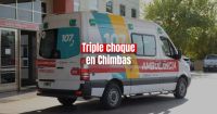 Un triple choque en Chimbas deja a un hombre hospitalizado 