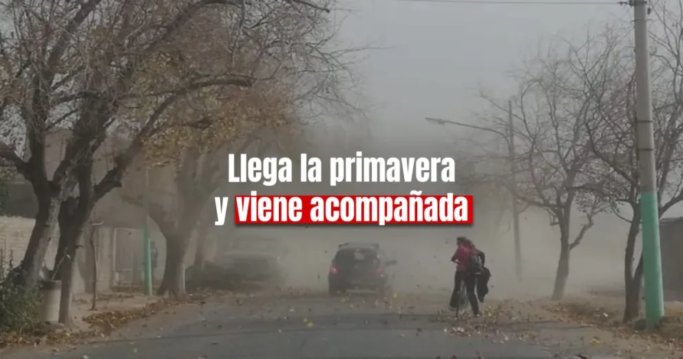 Ante la llegada de la primavera, hay alerta por viento Zonda en la provincia