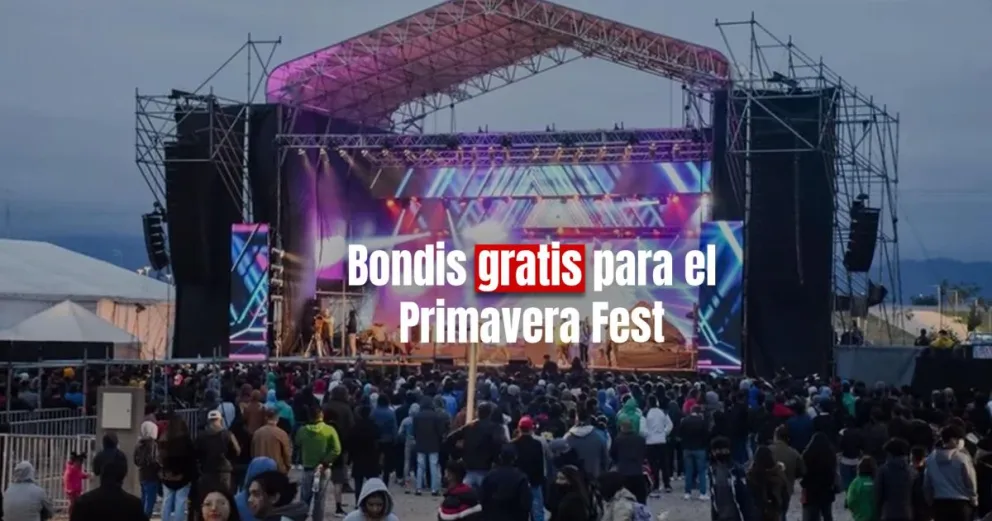 El servicio de colectivos será gratuito para los jóvenes que vayan al Primavera Fest 