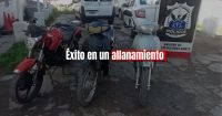 Recuperaron tres motocicletas vinculadas a delitos en Albardón