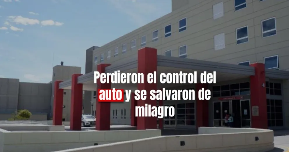 Un auto volcó en Rawson y sus pasajeros terminaron en el hospital 