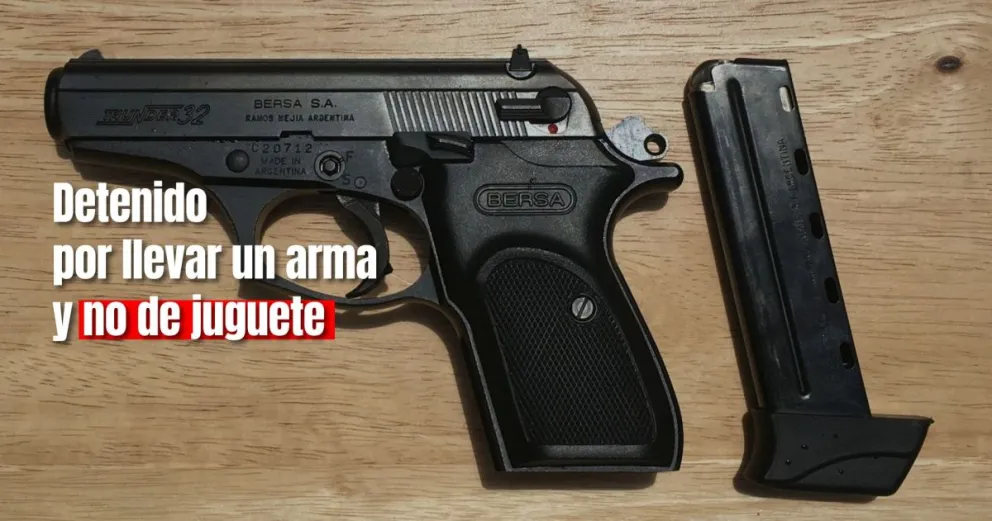 Un joven fue detenido por portación ilegítima de arma 
