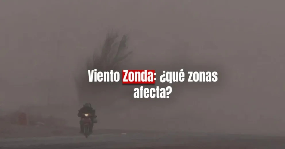 Algunos departamentos de la provincia están en alerta naranja por viento Zonda 