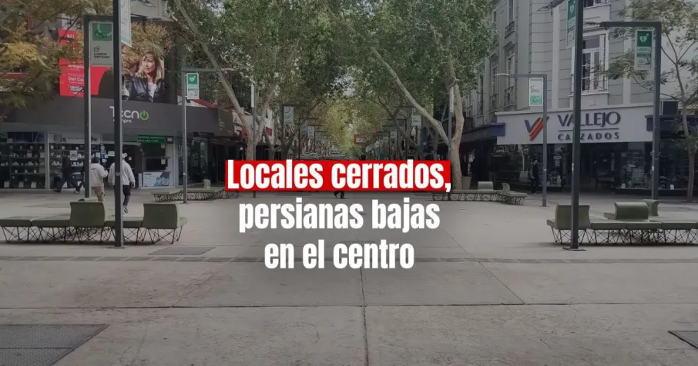Lunes sin comercio y poco movimiento en el centro 