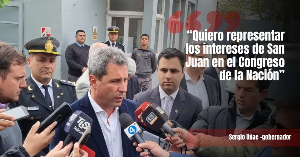 Uñac confirmó que está asesorando a Massa pero su prioridad es la Cámara de Senadores