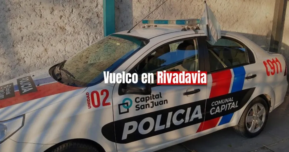 Una mujer perdió el control de su auto y terminó volcando cerca del Jardín de los Poetas