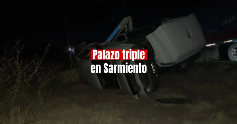Fuerte choque triple en Ruta 40
