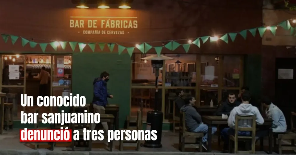 Tres personas fueron denunciadas por irse de un bar sin pagar 