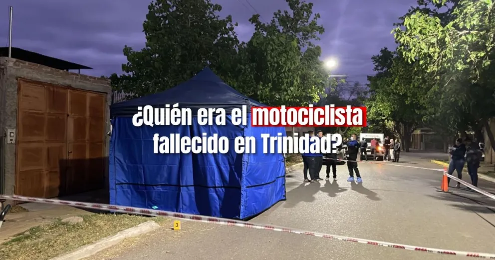 Identificaron al motociclista fallecido en Trinidad 