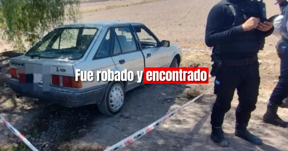 La policía encontró en un descampado un auto que había sido robado 