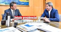 Sergio Uñac acompaña a Massa en el debate presidencial