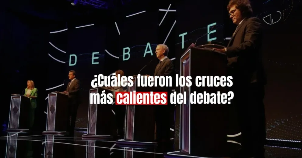 Los candidatos presidenciales protagonizaron fuertes cruces durante el debate 