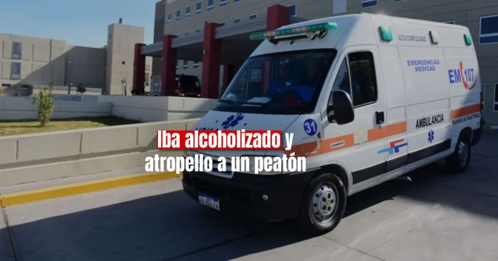 Un conductor alcoholizado atropelló a un peatón de 26 años