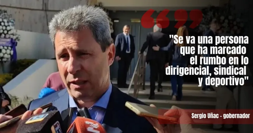 Uñac y un sentido homenaje a Juan José Chica