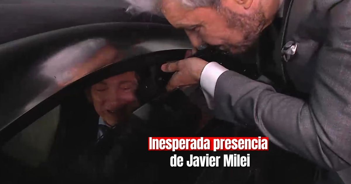 Javier Milei fue a buscar a Fátima Flores y se negó a salir de su auto en Showmatch