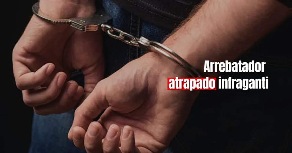 Un arrebatador detenido por asaltar a una mujer 