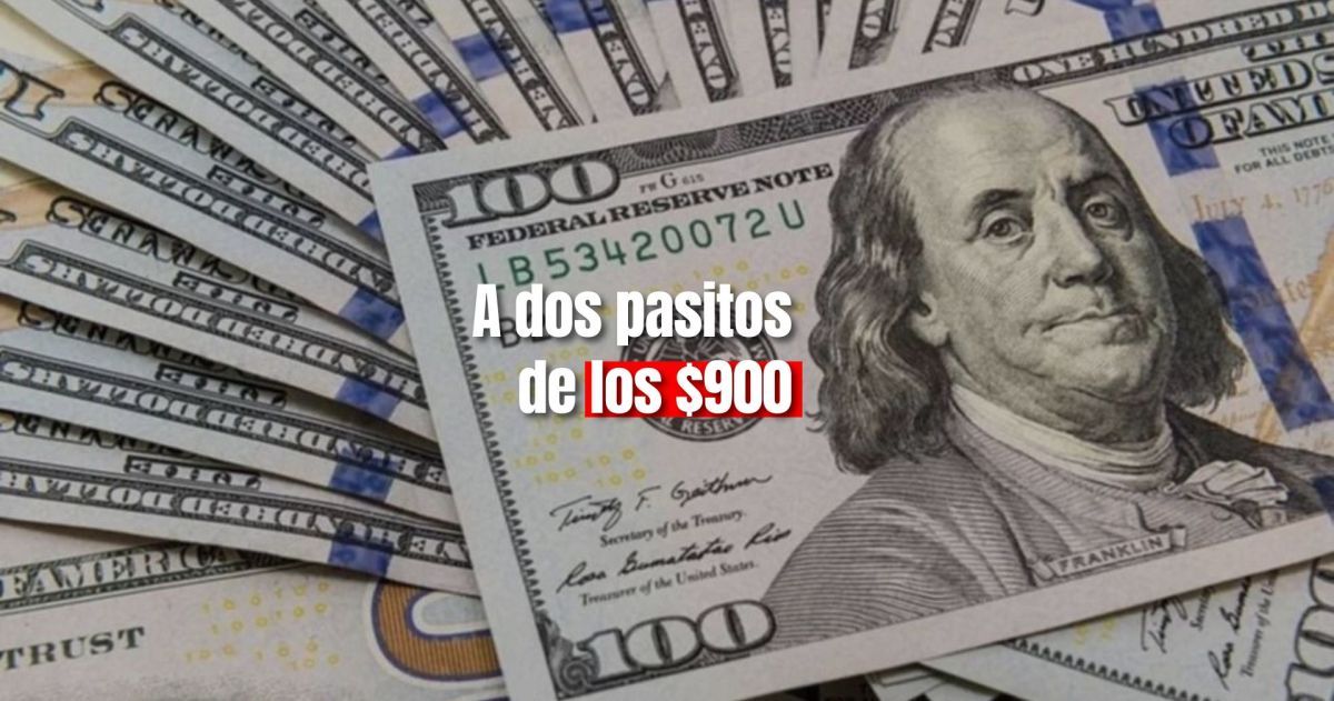 Tras la disparada del miércoles, el dólar blue abrió a $875 en San Juan 