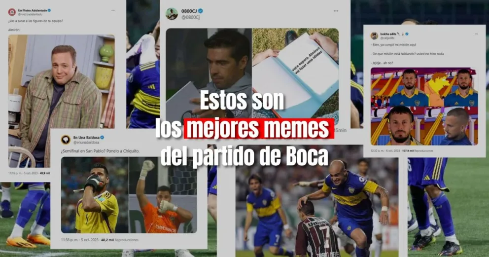 Se viralizaron los memes del partido de Boca 