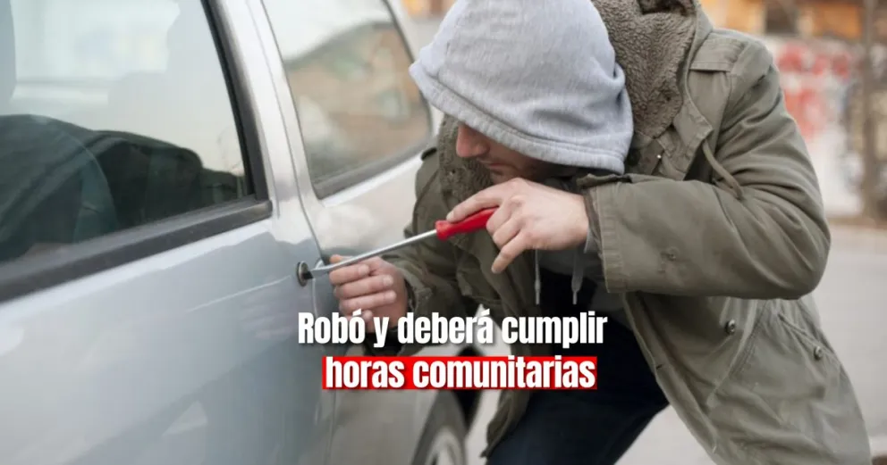 Condena suspendida tras el delito de robo en grado de tentativa y hurto