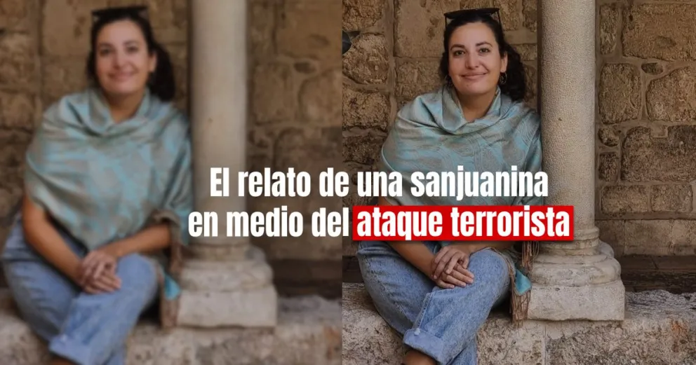 Una sanjuanina está en Palestina y usó sus redes para contar detalles sobre el ataque terrorista 