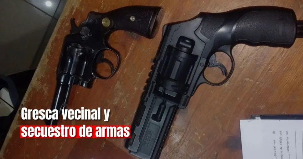 Policías secuestraron armas de una casa en Capital 