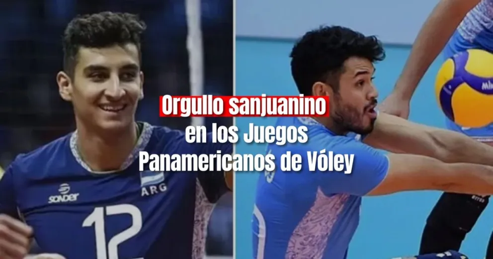 Dos sanjuaninos fueron convocados para disputar los Juegos Panamericanos de Vóley