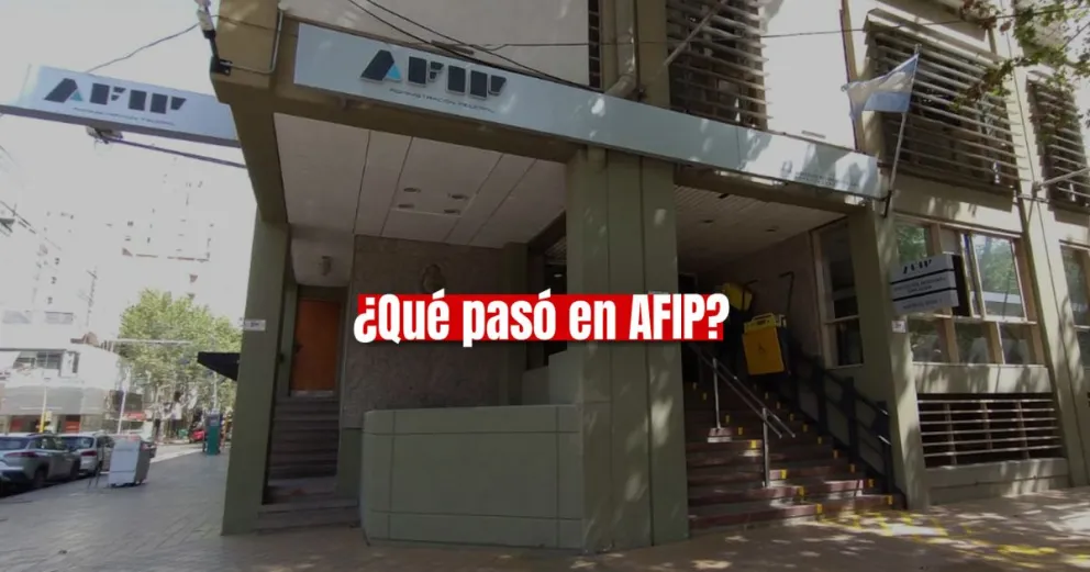 "Incendio" en el local de AFIP frente a la Plaza 25 de Mayo