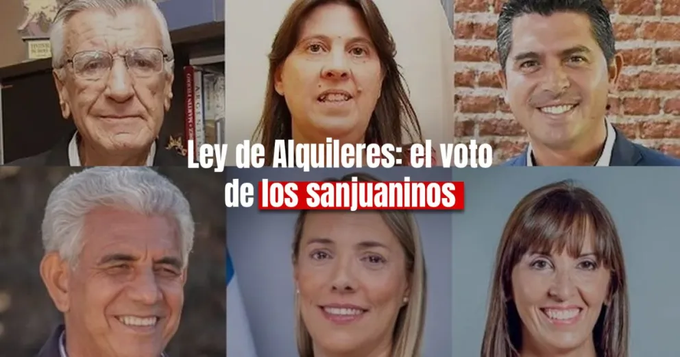 ¿Cómo votaron los diputados sanjuaninos la nueva Ley de Alquileres? 