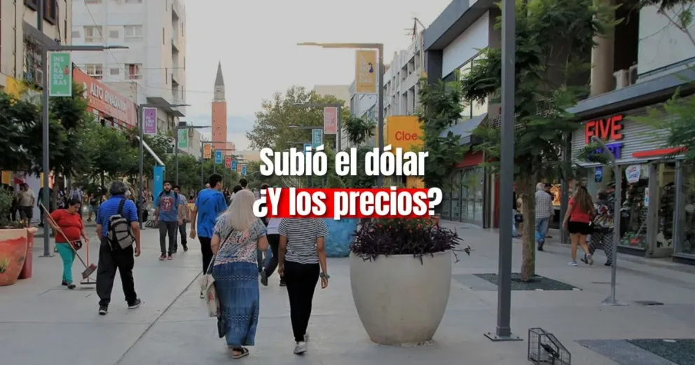 Tras la disparada del dólar, los comercios del centro mantienen los precios en vidriera