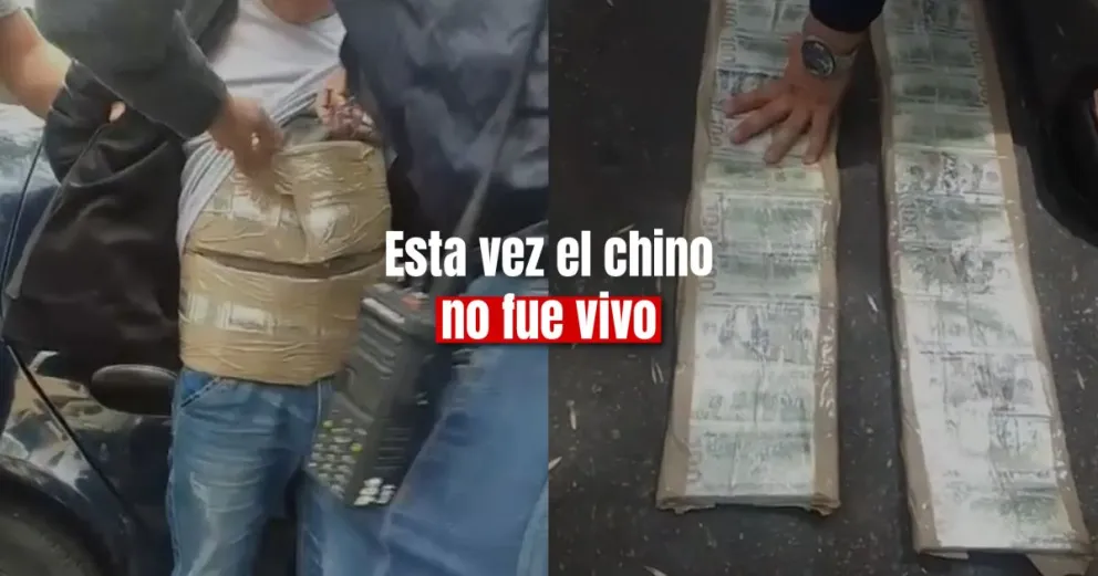Detienen a tres "arbolitos" asiáticos con medio millón de dólares pegados en el cuerpo