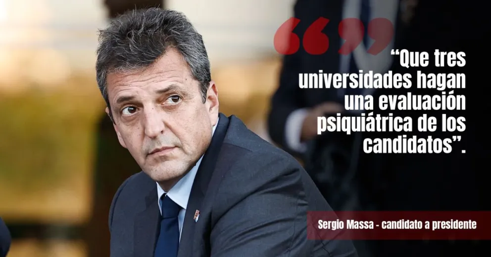 Si hay un tercer debate, Massa pedirá una evaluación psiquiátrica de los candidatos