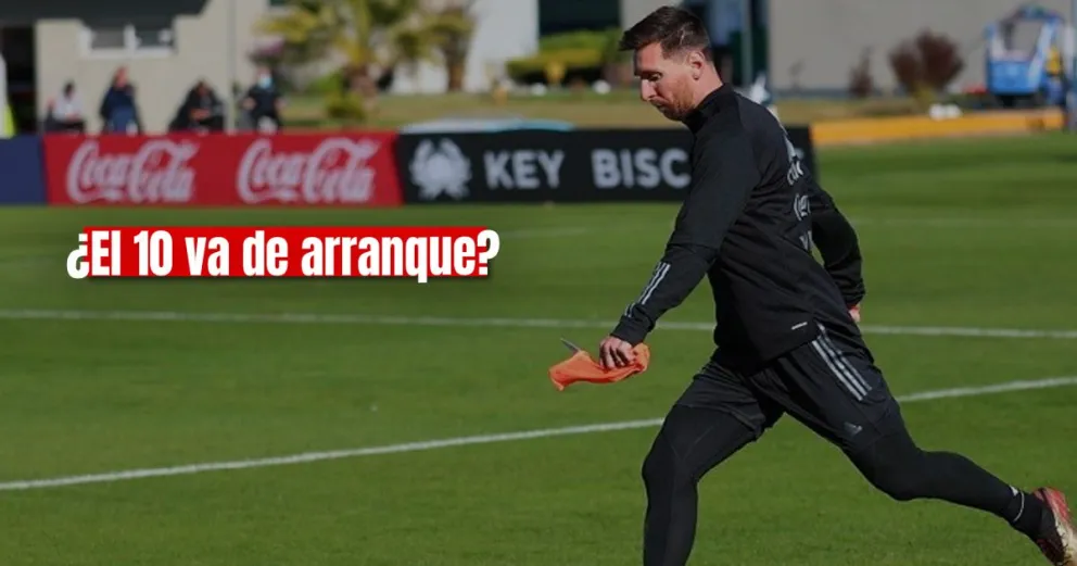 Scaloni lo vio "bien" a Messi pero no lo confirmó como titular