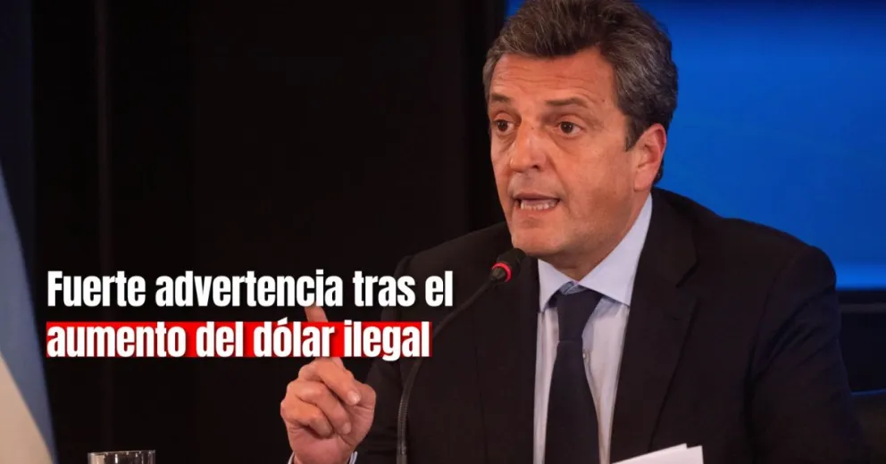 Sergio Massa advirtió sobre la especulación en el dólar y la firmeza en la defensa del ahorro