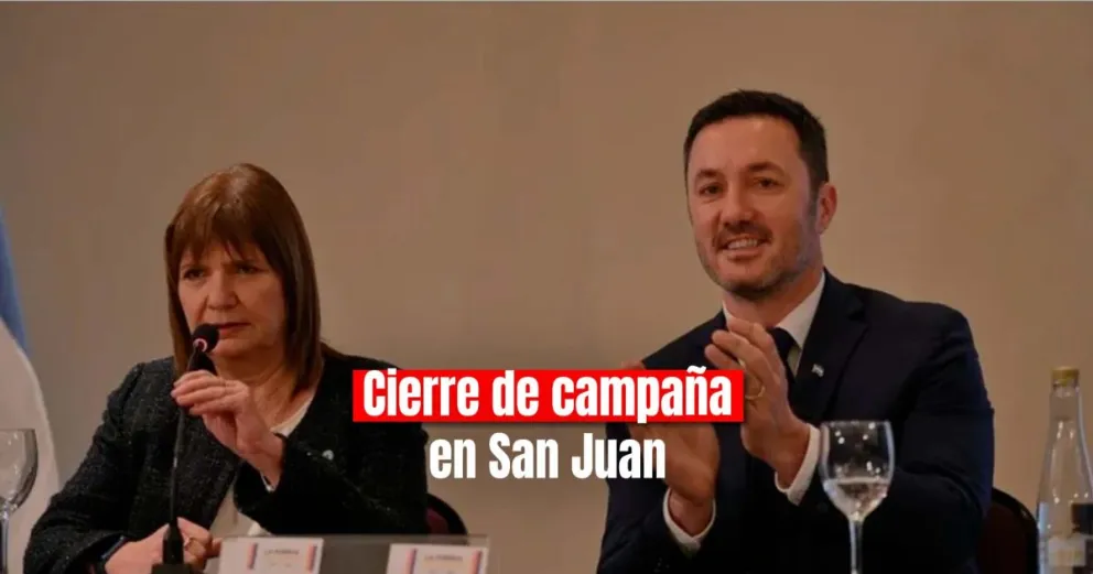 Patricia Bullrich llega a San Juan para cerrar su campaña
