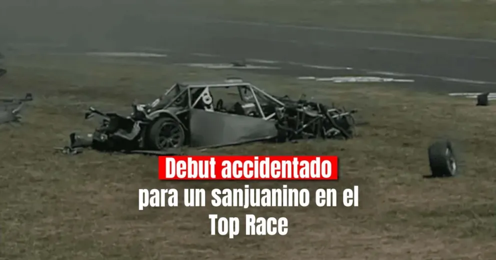 Un sanjuanino protagoniza un brutal choque en el Top Race