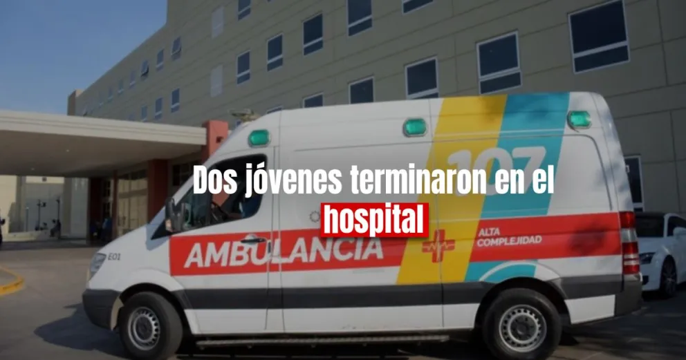 Dos jóvenes volcaron y terminaron internados de urgencia en Capital 