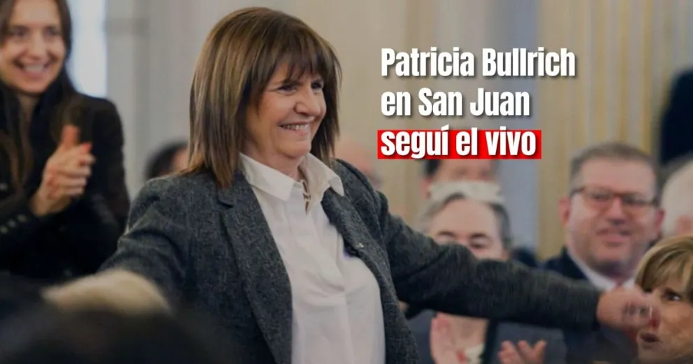 Patricia Bullrich en San Juan seguí el vivo de la conferencia 
