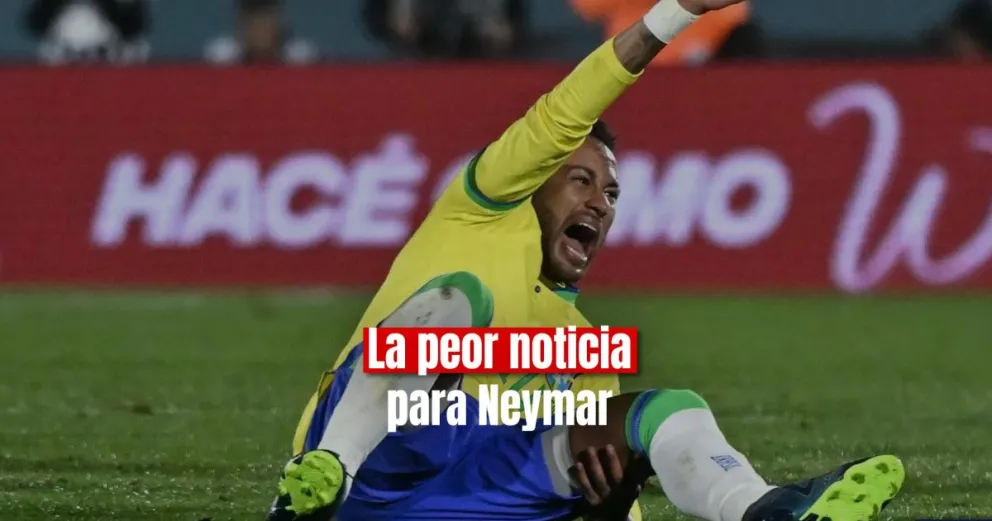 Neymar tuvo una seria lesión que lo dejará fuera de las canchas por varios meses