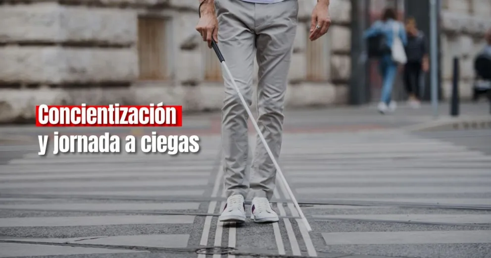 Día Mundial del Bastón Blanco: la escuela Industrial vivió una jornada "a ciegas"