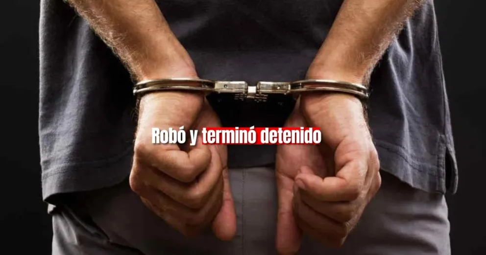 Albardón: robó y terminó detenido 