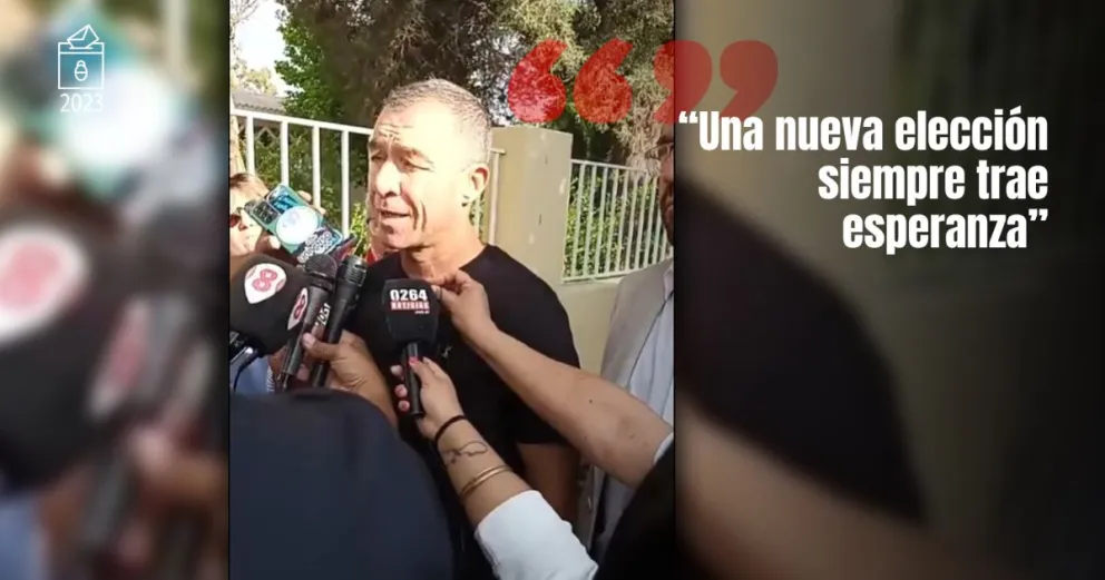 Fabián Martín emitió su voto y llamó a "tener esperanza" 