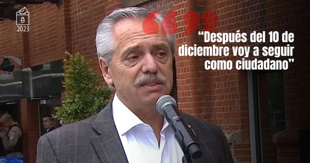 Votó Alberto Fernández y respondió una pregunta incómoda