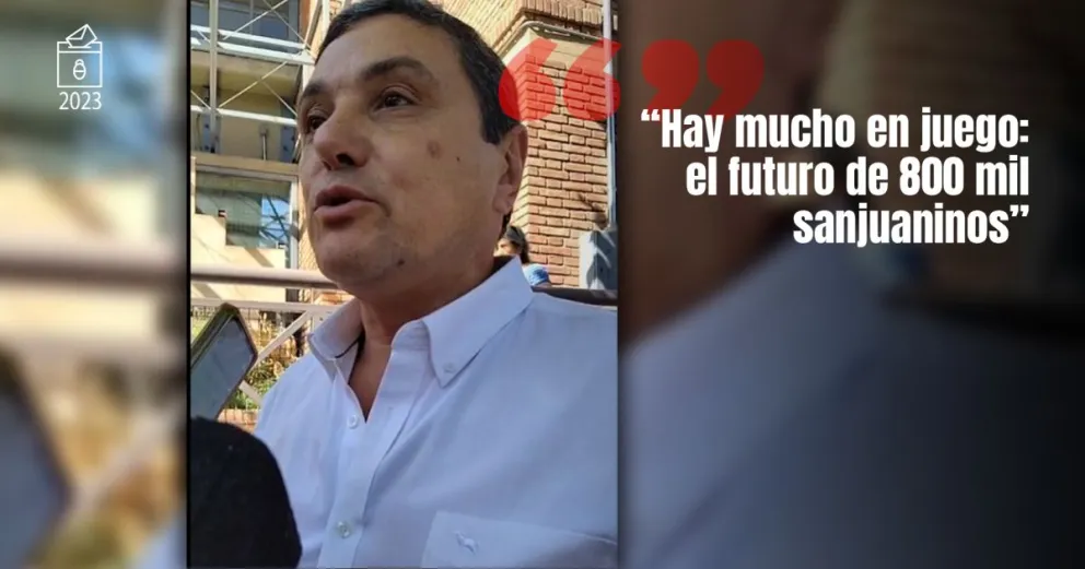 Achem afirmó que "está en juego el futuro de los sanjuaninos y argentinos en la elección 