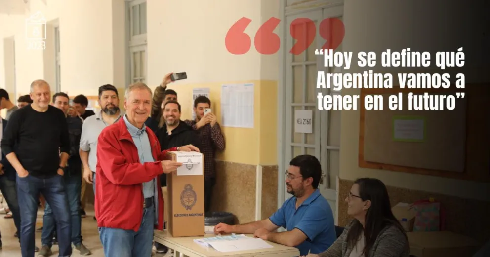 Juan Schiaretti: "Estamos convencidos que vamos a hacer una buena elección"