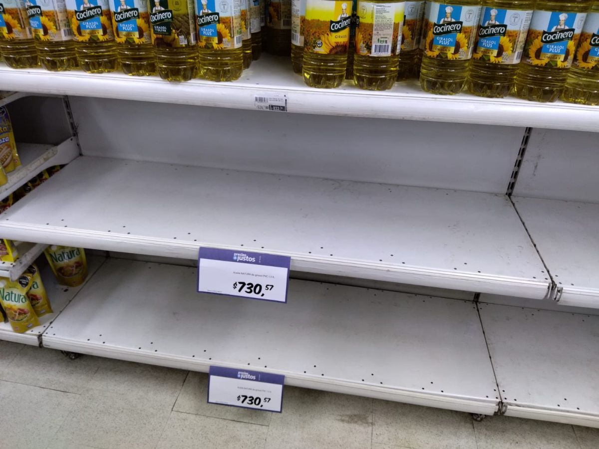 Tras las elecciones, algunos supermercados comenzaron a retirar productos de las góndolas