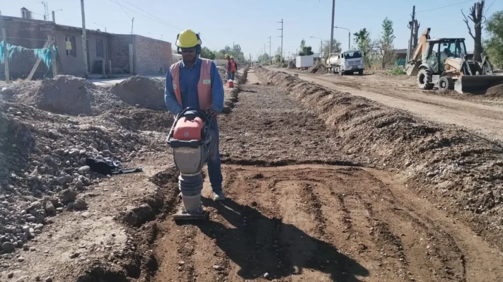 Ensanche de calle 5: el avance de la obra está en un 59%