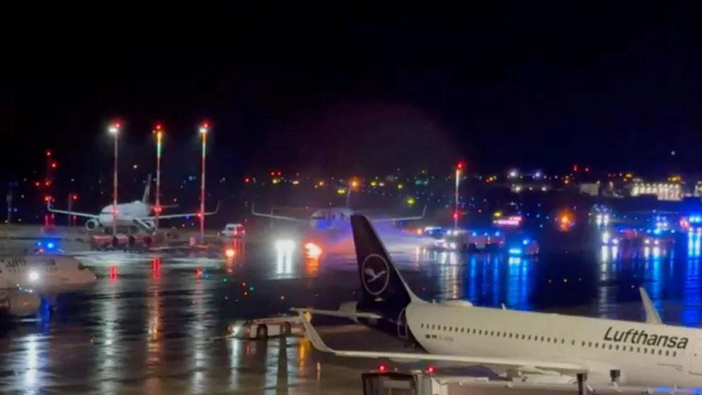 Un hombre lanzó bombas molotov en un aeropuerto y se atrincheró con su hija